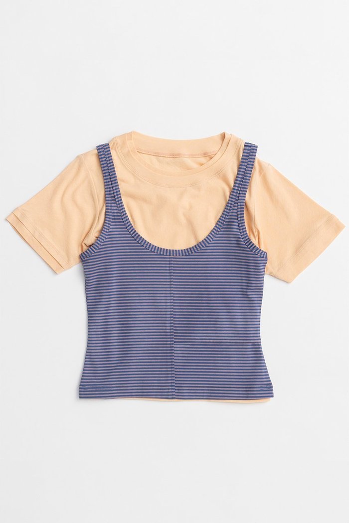 【メゾンスペシャル/MAISON SPECIAL】のLayered Color Compact T-Shirt/レイヤードカラーコンパクトTシャツ インテリア・キッズ・メンズ・レディースファッション・服の通販 founy(ファウニー) https://founy.com/ ファッション Fashion レディースファッション Fashion for Women トップス・カットソー Cut & Sew Tops シャツ・ブラウス・オフィスカジュアル Elegant Blouses & Button-Ups ロングTシャツ・Tシャツ Longline T-Shirts & Tees カットソー・ベーシックTシャツ Cut-and-Sewn Tops / Stretch Tees & Basics おすすめ Recommended / Our Picks カットソー Cut and Sewn Top コンパクト Compact, Small Size ショート Short, Short Length スラックス Slacks, Dress Pants スリーブ Sleeve, Long Sleeve / Short Sleeve タンク Tank Top, Sleeveless Top デニム Denim, Jeans Material ベーシック Basic, Essential 夏 Summer |ID: prp329100004922600 ipo3291000000036935952