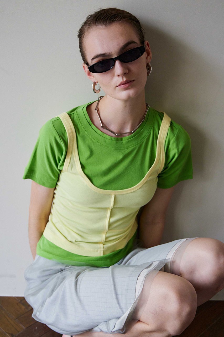 【メゾンスペシャル/MAISON SPECIAL】のLayered Color Compact T-Shirt/レイヤードカラーコンパクトTシャツ 人気、トレンドファッション・服の通販 founy(ファニー) 　ファッション　Fashion　レディースファッション　Fashion for Women　トップス・カットソー　Cut & Sew Tops　シャツ・ブラウス・オフィスカジュアル　Elegant Blouses & Button-Ups　ロングTシャツ・Tシャツ　Longline T-Shirts & Tees　カットソー・ベーシックTシャツ　Cut-and-Sewn Tops / Stretch Tees & Basics　おすすめ　Recommended / Our Picks　カットソー　Cut and Sewn Top　コンパクト　Compact, Small Size　ショート　Short, Short Length　スラックス　Slacks, Dress Pants　スリーブ　Sleeve, Long Sleeve / Short Sleeve　タンク　Tank Top, Sleeveless Top　デニム　Denim, Jeans Material　ベーシック　Basic, Essential　夏　Summer　新作・新入荷　New Arrivals / New In　other-4|ID: prp329100004922600 ipo3291000000036935968