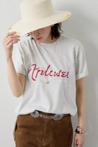 【ウィムガゼット/Whim Gazette】のクラックプリントTシャツ ライトグレー|ID:prp329100004922611