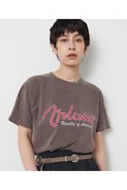 【ウィムガゼット/Whim Gazette】のクラックプリントTシャツ チャコールグレー|ID:prp329100004922611