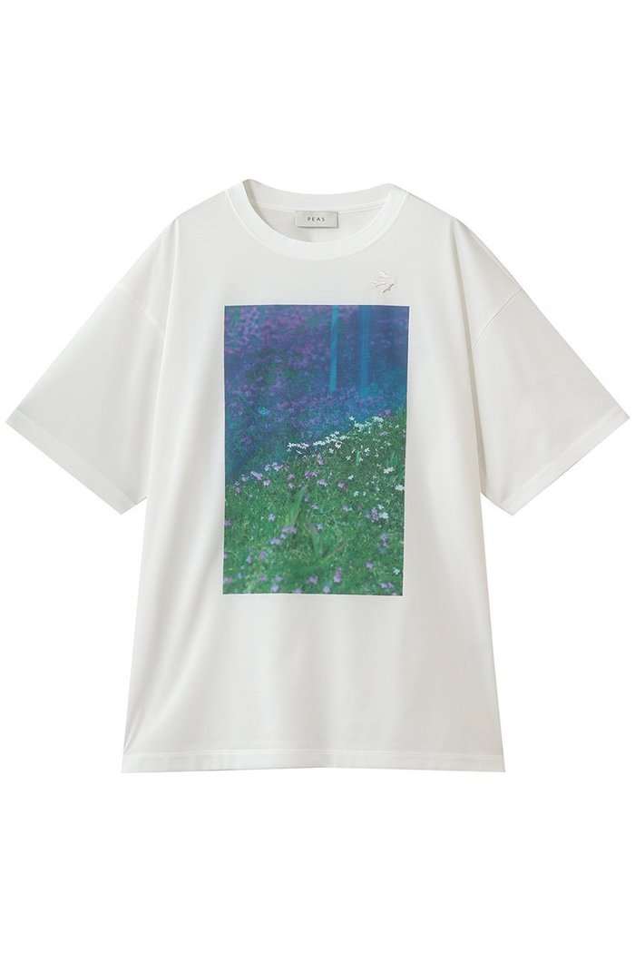 【ガリャルダガランテ/GALLARDAGALANTE】の【PEAS】フォトTee インテリア・キッズ・メンズ・レディースファッション・服の通販 founy(ファウニー) https://founy.com/ ファッション Fashion レディースファッション Fashion for Women トップス・カットソー Cut & Sew Tops シャツ・ブラウス・オフィスカジュアル Elegant Blouses & Button-Ups ロングTシャツ・Tシャツ Longline T-Shirts & Tees カットソー・ベーシックTシャツ Cut-and-Sewn Tops / Stretch Tees & Basics ショート Short, Short Length スラックス Slacks, Dress Pants スリーブ Sleeve, Long Sleeve / Short Sleeve デニム Denim, Jeans Material フロント Front, Front Design プリント Print, Printed Pattern 新作・新入荷 New Arrivals / New In |ID: prp329100004922618 ipo3291000000036936070