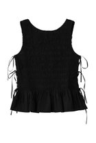 【ガニー/GANNI】のCotton Poplin スモック タイ ストリング トップス 人気、トレンドファッション・服の通販 founy(ファニー) ファッション Fashion レディースファッション Fashion for Women トップス・カットソー Cut & Sew Tops キャミソール&ノースリーブ Camisoles & Sleeveless Tops シャツ・ブラウス・オフィスカジュアル Elegant Blouses & Button-Ups ロングTシャツ・Tシャツ Longline T-Shirts & Tees カットソー・ベーシックTシャツ Cut-and-Sewn Tops / Stretch Tees & Basics キャミソール Camisole, Spaghetti Strap Top コンパクト Compact, Small Size シンプル Simple, Minimal ストリング String, Drawstring スモック Smock, Smock Dress タンク Tank Top, Sleeveless Top バランス Balance, Style Balance フェミニン Feminine, Girly ボトム Bottoms, Lower Wear 新作・新入荷 New Arrivals / New In thumbnail ブラック|ID: prp329100004922621 ipo3291000000036936091