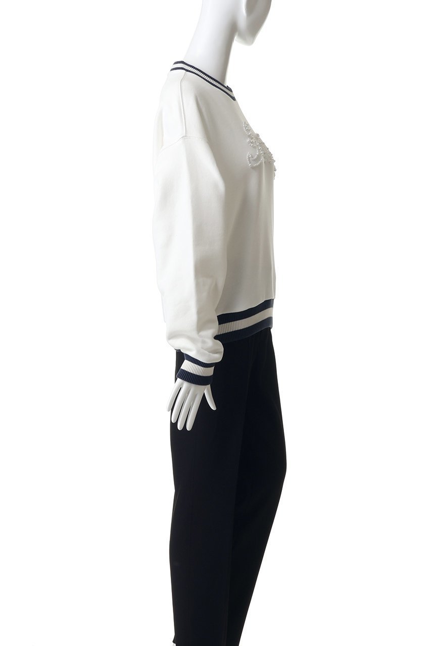 【オートリー/AUTRY】のパールロゴスウェット 人気、トレンドファッション・服の通販 founy(ファニー) 　ファッション　Fashion　レディースファッション　Fashion for Women　トップス・カットソー　Cut & Sew Tops　シャツ・ブラウス・オフィスカジュアル　Elegant Blouses & Button-Ups　レディースパーカー・カジュアルフーディー　Casual Hoodies & Sweatshirts　ロングTシャツ・Tシャツ　Longline T-Shirts & Tees　スウェット・クルーネックトップス　Sweatshirts & Crewnecks / Relaxed Fit Sweat Tops　カットソー・ベーシックTシャツ　Cut-and-Sewn Tops / Stretch Tees & Basics　キャップ　Cap, Baseball Cap　スウェット / スエット　Sweatshirt, Sweatwear　スポーティ　Sporty, Casual Athletic　デニム　Denim, Jeans Material　パール　Pearl, Pearl Accent　フロント　Front, Front Design　ボトム　Bottoms, Lower Wear　リラックス　Relax, Relaxed Fit　新作・新入荷　New Arrivals / New In　other-3|ID: prp329100004922623 ipo3291000000036936112