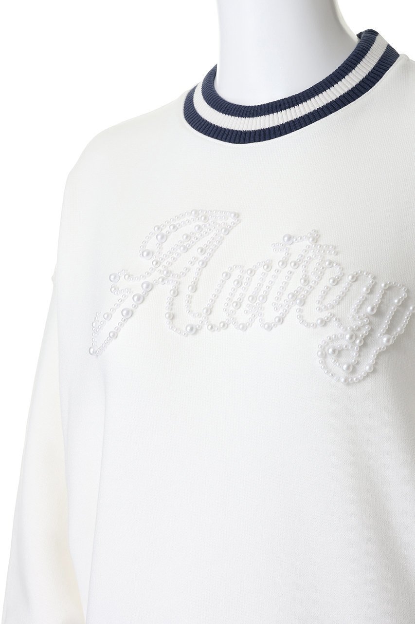 【オートリー/AUTRY】のパールロゴスウェット 人気、トレンドファッション・服の通販 founy(ファニー) 　ファッション　Fashion　レディースファッション　Fashion for Women　トップス・カットソー　Cut & Sew Tops　シャツ・ブラウス・オフィスカジュアル　Elegant Blouses & Button-Ups　レディースパーカー・カジュアルフーディー　Casual Hoodies & Sweatshirts　ロングTシャツ・Tシャツ　Longline T-Shirts & Tees　スウェット・クルーネックトップス　Sweatshirts & Crewnecks / Relaxed Fit Sweat Tops　カットソー・ベーシックTシャツ　Cut-and-Sewn Tops / Stretch Tees & Basics　キャップ　Cap, Baseball Cap　スウェット / スエット　Sweatshirt, Sweatwear　スポーティ　Sporty, Casual Athletic　デニム　Denim, Jeans Material　パール　Pearl, Pearl Accent　フロント　Front, Front Design　ボトム　Bottoms, Lower Wear　リラックス　Relax, Relaxed Fit　新作・新入荷　New Arrivals / New In　other-5|ID: prp329100004922623 ipo3291000000036936116