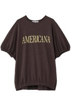 【アメリカーナ/Americana】のボックスプリーツTシャツ ブラウン|ID:prp329100004922625