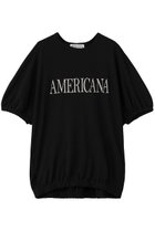 【アメリカーナ/Americana】のボックスプリーツTシャツ ブラック|ID:prp329100004922625