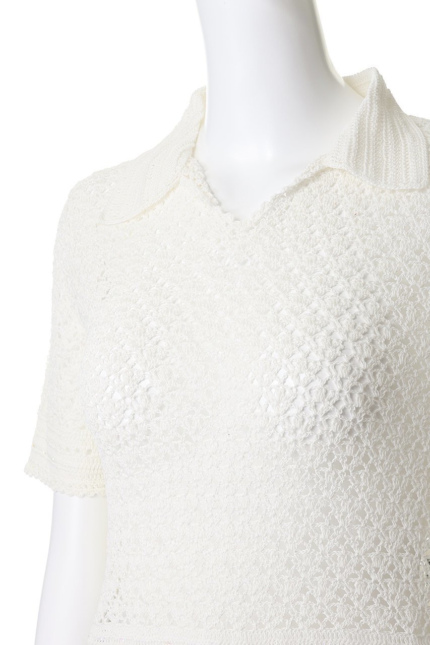 【その他のブランド/Other】のコットンシルケットかぎ針編みトップス 人気、トレンドファッション・服の通販 founy(ファニー) 　ファッション　Fashion　レディースファッション　Fashion for Women　トップス・カットソー　Cut & Sew Tops　シャツ・ブラウス・オフィスカジュアル　Elegant Blouses & Button-Ups　ロングTシャツ・Tシャツ　Longline T-Shirts & Tees　カットソー・ベーシックTシャツ　Cut-and-Sewn Tops / Stretch Tees & Basics　かぎ針　Crochet　エレガント 上品　Elegant　コンパクト　Compact, Small Size　ショート　Short, Short Length　シルケット　Silket, Silky Cotton　スリーブ　Sleeve, Long Sleeve / Short Sleeve　テクスチャー　Texture, Textured Fabric　ボトム　Bottoms, Lower Wear　夏　Summer　手編み　Hand-Knitted, Handmade Knit　新作・新入荷　New Arrivals / New In　春　Spring　S/S・春夏　SS, Spring/Summer, Warm Season　other-5|ID: prp329100004922644 ipo3291000000036936256