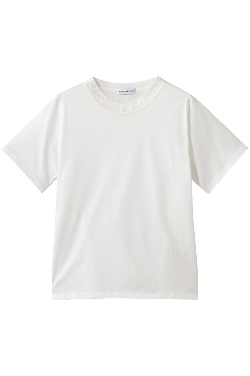 【マイ ウィークネス/MY WEAKNESS】のHarper T インテリア・キッズ・メンズ・レディースファッション・服の通販 founy(ファニー) 　ファッション　Fashion　レディースファッション　Fashion for Women　トップス・カットソー　Cut & Sew Tops　シャツ・ブラウス・オフィスカジュアル　Elegant Blouses & Button-Ups　ロングTシャツ・Tシャツ　Longline T-Shirts & Tees　カットソー・ベーシックTシャツ　Cut-and-Sewn Tops / Stretch Tees & Basics　なめらか　Smooth, Silky Texture　インナー　Innerwear　キュプラ　Cupro, Eco Fabric　ショート　Short, Short Length　スリーブ　Sleeve, Long Sleeve / Short Sleeve　デニム　Denim, Jeans Material　ワイド　Wide, Wide Fit　エレガント 上品　Elegant　新作・新入荷　New Arrivals / New In　ホワイト|ID: prp329100004922657 ipo3291000000036936331
