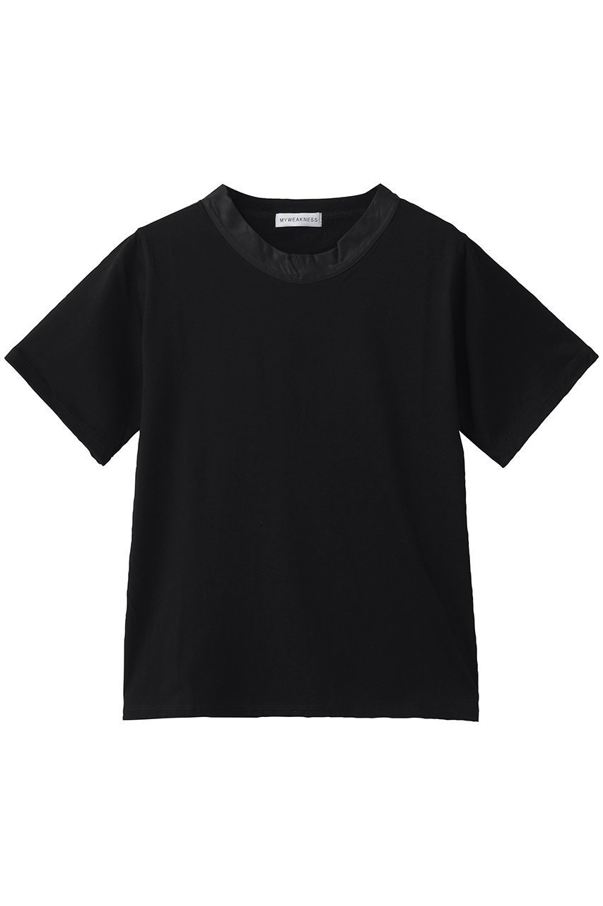 【マイ ウィークネス/MY WEAKNESS】のHarper T インテリア・キッズ・メンズ・レディースファッション・服の通販 founy(ファニー) 　ファッション　Fashion　レディースファッション　Fashion for Women　トップス・カットソー　Cut & Sew Tops　シャツ・ブラウス・オフィスカジュアル　Elegant Blouses & Button-Ups　ロングTシャツ・Tシャツ　Longline T-Shirts & Tees　カットソー・ベーシックTシャツ　Cut-and-Sewn Tops / Stretch Tees & Basics　なめらか　Smooth, Silky Texture　インナー　Innerwear　キュプラ　Cupro, Eco Fabric　ショート　Short, Short Length　スリーブ　Sleeve, Long Sleeve / Short Sleeve　デニム　Denim, Jeans Material　ワイド　Wide, Wide Fit　エレガント 上品　Elegant　新作・新入荷　New Arrivals / New In　ブラック|ID: prp329100004922657 ipo3291000000036936336