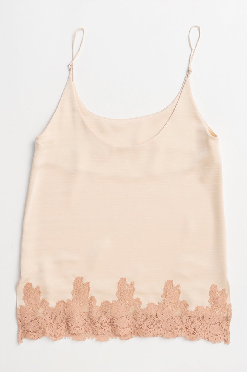 【メゾンスペシャル/MAISON SPECIAL】のLace Cami/レースキャミ インテリア・キッズ・メンズ・レディースファッション・服の通販 founy(ファニー) 　ファッション　Fashion　レディースファッション　Fashion for Women　トップス・カットソー　Cut & Sew Tops　キャミソール&ノースリーブ　Camisoles & Sleeveless Tops　シャツ・ブラウス・オフィスカジュアル　Elegant Blouses & Button-Ups　ロングTシャツ・Tシャツ　Longline T-Shirts & Tees　カットソー・ベーシックTシャツ　Cut-and-Sewn Tops / Stretch Tees & Basics　キャミソール　Camisole, Spaghetti Strap Top　サテン　Satin, Glossy Fabric　タンク　Tank Top, Sleeveless Top　レース　Lace, Lace Fabric　ロング　Long, Long-Length　再入荷　Restock / Back in Stock　P.BGE(ピンクベージュ)|ID: prp329100004922661 ipo3291000000036936369