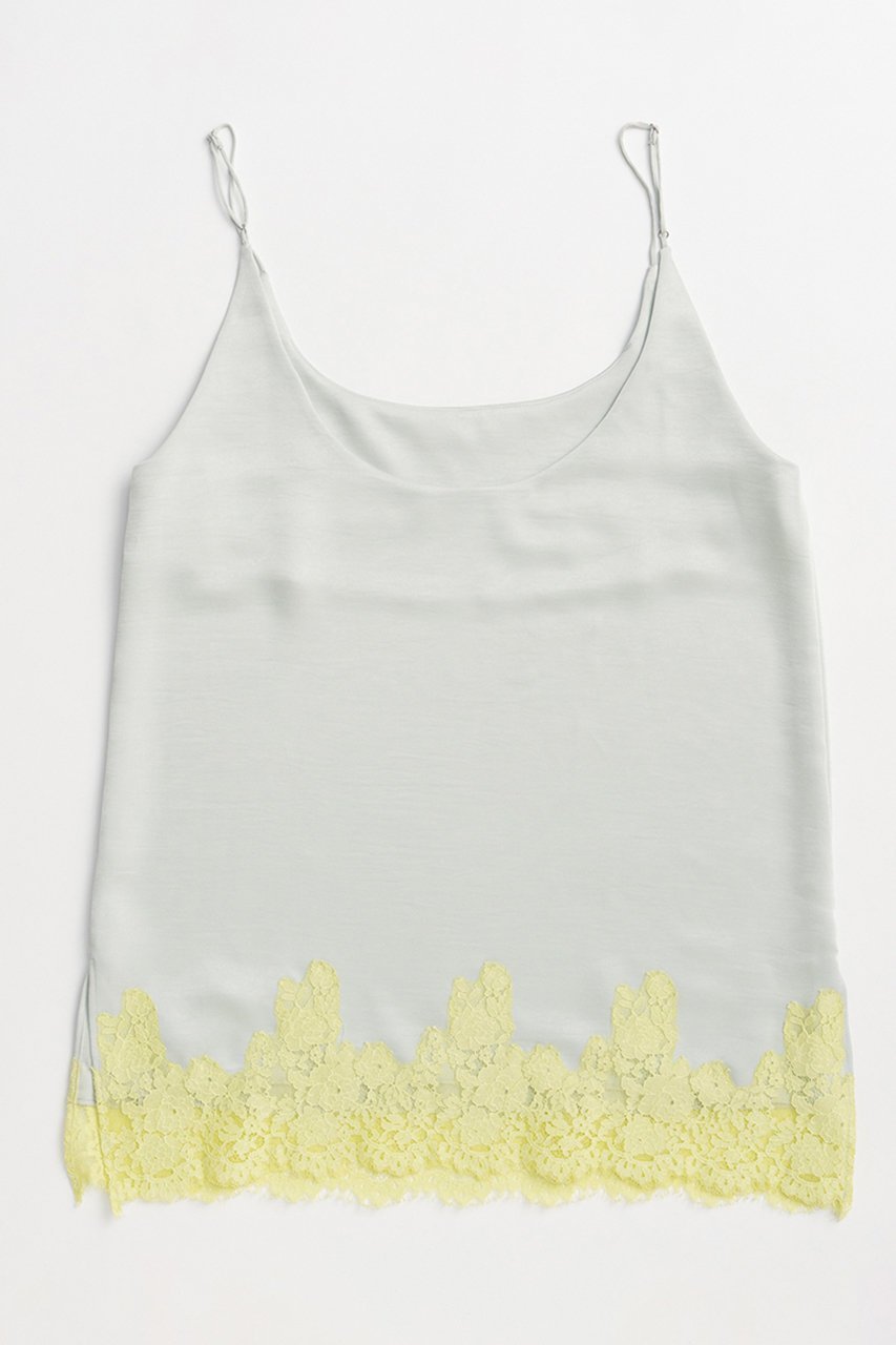 【メゾンスペシャル/MAISON SPECIAL】のLace Cami/レースキャミ インテリア・キッズ・メンズ・レディースファッション・服の通販 founy(ファニー) 　ファッション　Fashion　レディースファッション　Fashion for Women　トップス・カットソー　Cut & Sew Tops　キャミソール&ノースリーブ　Camisoles & Sleeveless Tops　シャツ・ブラウス・オフィスカジュアル　Elegant Blouses & Button-Ups　ロングTシャツ・Tシャツ　Longline T-Shirts & Tees　カットソー・ベーシックTシャツ　Cut-and-Sewn Tops / Stretch Tees & Basics　キャミソール　Camisole, Spaghetti Strap Top　サテン　Satin, Glossy Fabric　タンク　Tank Top, Sleeveless Top　レース　Lace, Lace Fabric　ロング　Long, Long-Length　再入荷　Restock / Back in Stock　M.GRN(ミントグリーン)|ID: prp329100004922661 ipo3291000000036936372