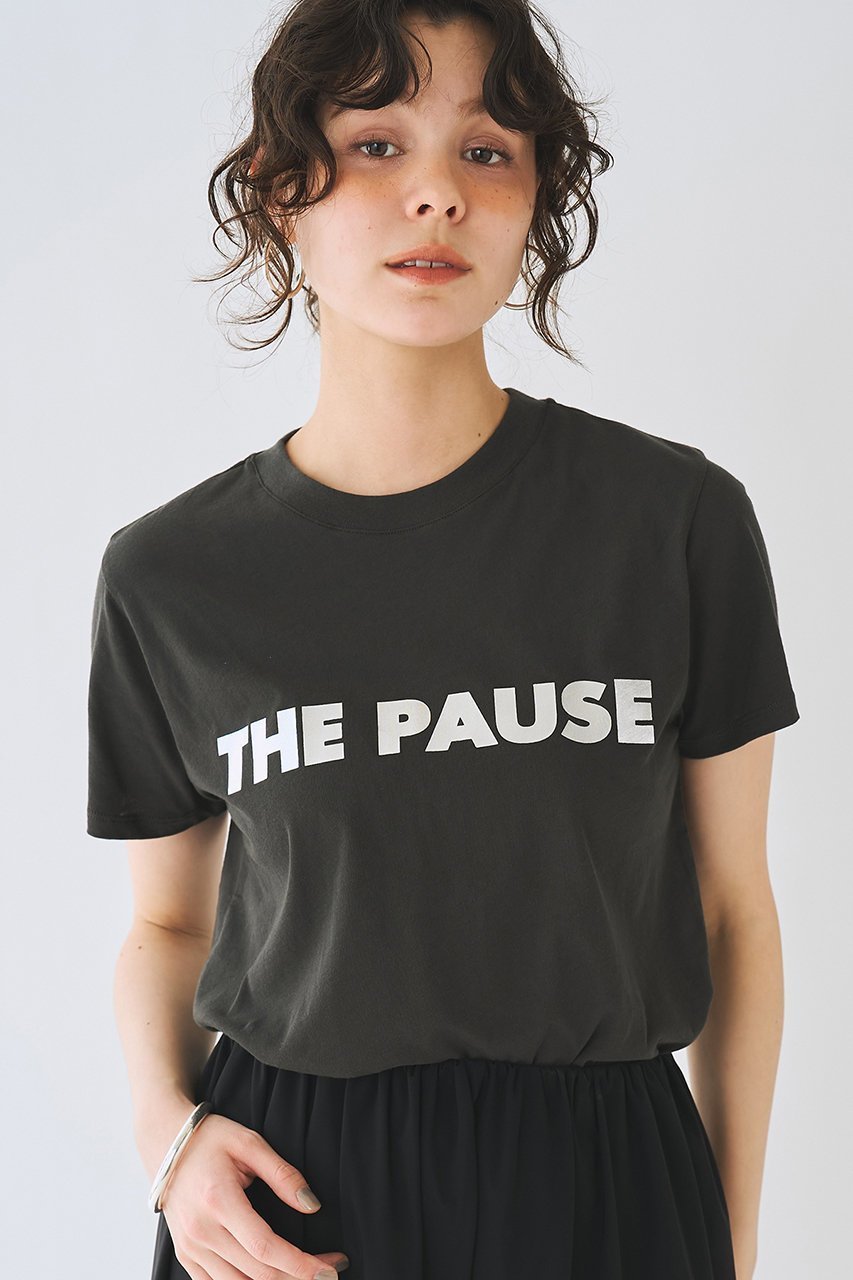 【ウィムガゼット/Whim Gazette】の【THE PAUSE】THE PAUSEメタリックTシャツ 人気、トレンドファッション・服の通販 founy(ファニー) 　ファッション　Fashion　レディースファッション　Fashion for Women　トップス・カットソー　Cut & Sew Tops　シャツ・ブラウス・オフィスカジュアル　Elegant Blouses & Button-Ups　ロングTシャツ・Tシャツ　Longline T-Shirts & Tees　カットソー・ベーシックTシャツ　Cut-and-Sewn Tops / Stretch Tees & Basics　コンパクト　Compact, Small Size　ショート　Short, Short Length　シルバー　Silver, Metallic Silver　シンプル　Simple, Minimal　スリーブ　Sleeve, Long Sleeve / Short Sleeve　プリント　Print, Printed Pattern　ベーシック　Basic, Essential　半袖　Short Sleeve, Half Sleeve　新作・新入荷　New Arrivals / New In　other-6|ID: prp329100004922676 ipo3291000000036936486