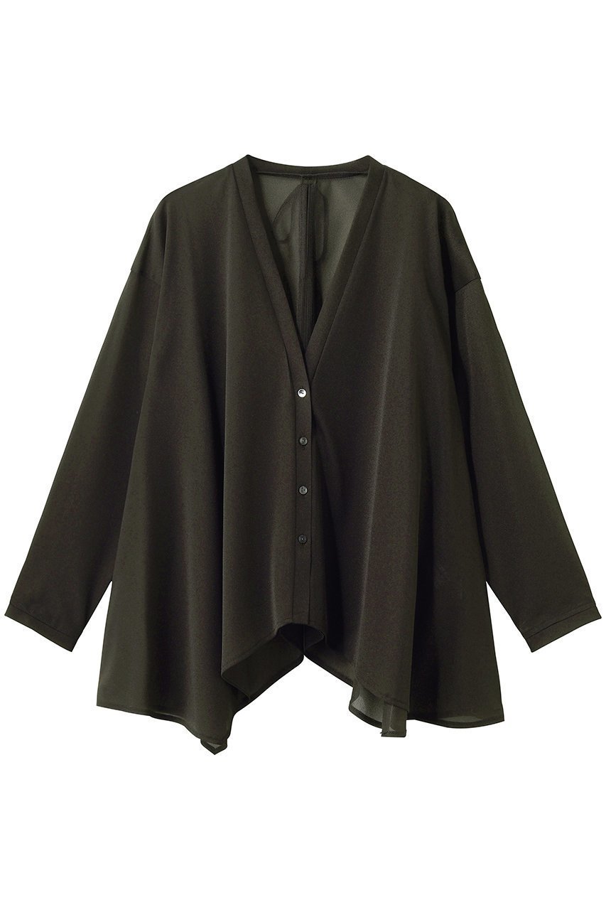 【ランバン オン ブルー/LANVIN en Bleu】のシアートリコットフレアカーデ インテリア・キッズ・メンズ・レディースファッション・服の通販 founy(ファニー) 　ファッション　Fashion　レディースファッション　Fashion for Women　トップス・カットソー　Cut & Sew Tops　カーディガン・羽織り　Layered Style Cardigans　シャツ・ブラウス・オフィスカジュアル　Elegant Blouses & Button-Ups　ロングTシャツ・Tシャツ　Longline T-Shirts & Tees　カットソー・ベーシックTシャツ　Cut-and-Sewn Tops / Stretch Tees & Basics　エレガント 上品　Elegant　カーディガン　Cardigan, Knitwear　シアー　Sheer, See-Through　フェミニン　Feminine, Girly　フレア　Flare, Flared　リボン　Ribbon, Bow　新作・新入荷　New Arrivals / New In　ブラウン|ID: prp329100004922678 ipo3291000000036936494