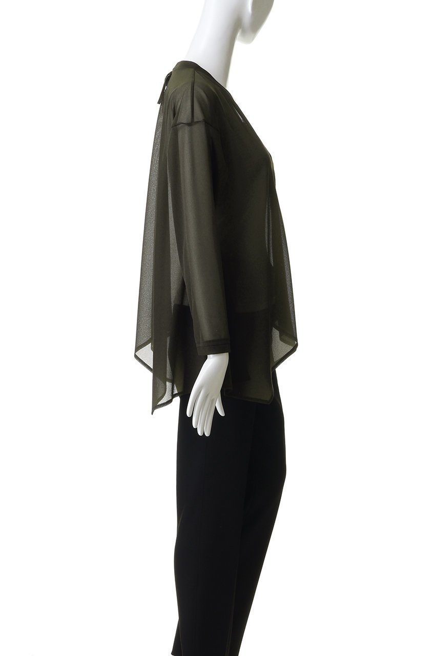 【ランバン オン ブルー/LANVIN en Bleu】のシアートリコットフレアカーデ 人気、トレンドファッション・服の通販 founy(ファニー) 　ファッション　Fashion　レディースファッション　Fashion for Women　トップス・カットソー　Cut & Sew Tops　カーディガン・羽織り　Layered Style Cardigans　シャツ・ブラウス・オフィスカジュアル　Elegant Blouses & Button-Ups　ロングTシャツ・Tシャツ　Longline T-Shirts & Tees　カットソー・ベーシックTシャツ　Cut-and-Sewn Tops / Stretch Tees & Basics　エレガント 上品　Elegant　カーディガン　Cardigan, Knitwear　シアー　Sheer, See-Through　フェミニン　Feminine, Girly　フレア　Flare, Flared　リボン　Ribbon, Bow　新作・新入荷　New Arrivals / New In　other-3|ID: prp329100004922678 ipo3291000000036936501