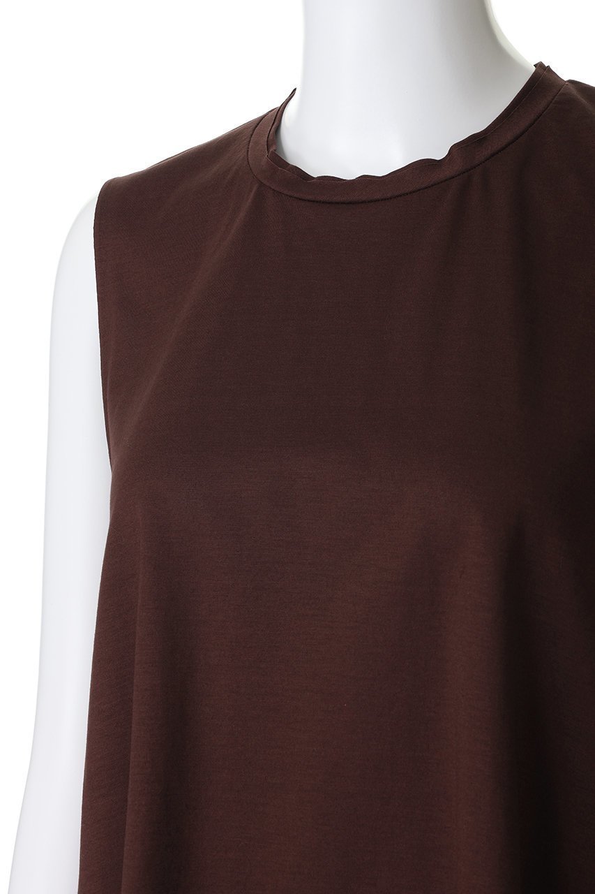 【ランバン オン ブルー/LANVIN en Bleu】のブライトローンコンビカットソー 人気、トレンドファッション・服の通販 founy(ファニー) 　ファッション　Fashion　レディースファッション　Fashion for Women　トップス・カットソー　Cut & Sew Tops　キャミソール&ノースリーブ　Camisoles & Sleeveless Tops　シャツ・ブラウス・オフィスカジュアル　Elegant Blouses & Button-Ups　ロングTシャツ・Tシャツ　Longline T-Shirts & Tees　カットソー・ベーシックTシャツ　Cut-and-Sewn Tops / Stretch Tees & Basics　カットソー　Cut and Sewn Top　キャミソール　Camisole, Spaghetti Strap Top　シンプル　Simple, Minimal　タンク　Tank Top, Sleeveless Top　ヘムライン　Hemline, Bottom Cut　エレガント 上品　Elegant　新作・新入荷　New Arrivals / New In　other-5|ID: prp329100004922680 ipo3291000000036936525