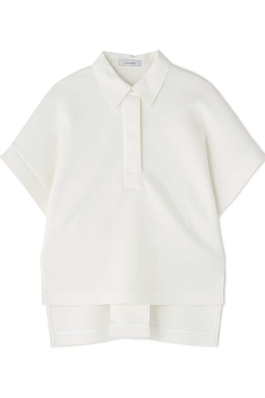 【アドーア/ADORE】のエアーダンボール インテリア・キッズ・メンズ・レディースファッション・服の通販 founy(ファニー) 　ファッション　Fashion　レディースファッション　Fashion for Women　トップス・カットソー　Cut & Sew Tops　シャツ・ブラウス・オフィスカジュアル　Elegant Blouses & Button-Ups　ロングTシャツ・Tシャツ　Longline T-Shirts & Tees　カットソー・ベーシックTシャツ　Cut-and-Sewn Tops / Stretch Tees & Basics　エアリー　Airy Texture　ショート　Short, Short Length　スリーブ　Sleeve, Long Sleeve / Short Sleeve　ビッグ　Big, Oversized　新作・新入荷　New Arrivals / New In　ホワイト|ID: prp329100004922681 ipo3291000000036936533