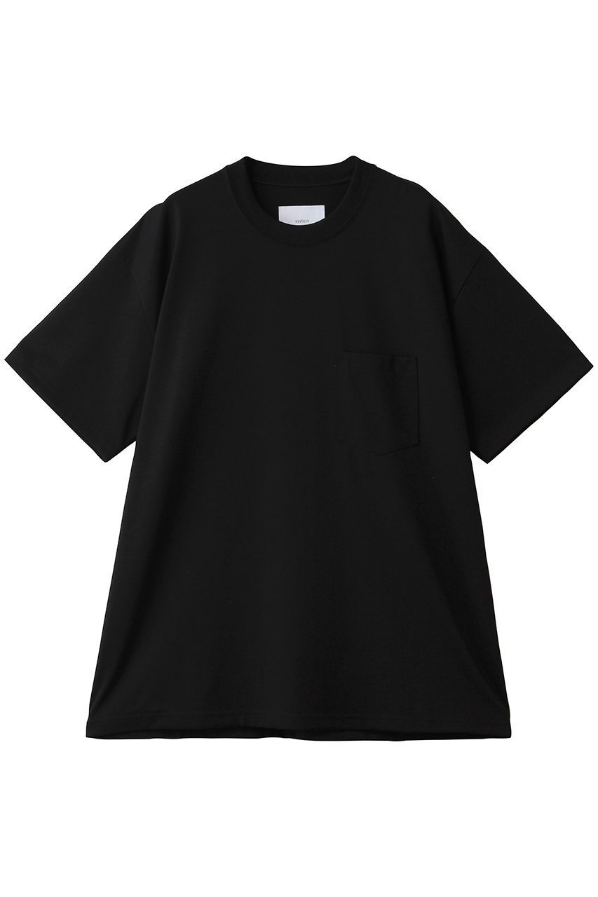 【シュタイン/ssstein】の【UNISEX】SUPIMA COTTON OVERSIZED POCKET TEE インテリア・キッズ・メンズ・レディースファッション・服の通販 founy(ファニー) 　ファッション　Fashion　レディースファッション　Fashion for Women　トップス・カットソー　Cut & Sew Tops　シャツ・ブラウス・オフィスカジュアル　Elegant Blouses & Button-Ups　ロングTシャツ・Tシャツ　Longline T-Shirts & Tees　カットソー・ベーシックTシャツ　Cut-and-Sewn Tops / Stretch Tees & Basics　ユニセックス　Unisex, Genderless　ショート　Short, Short Length　スリーブ　Sleeve, Long Sleeve / Short Sleeve　ポケット　Pocket, Pocket Detail　リュクス　Luxury, Elegant, High-End, Chic　定番　Standard, Basic Item　新作・新入荷　New Arrivals / New In　ブラック|ID: prp329100004922705 ipo3291000000036936718