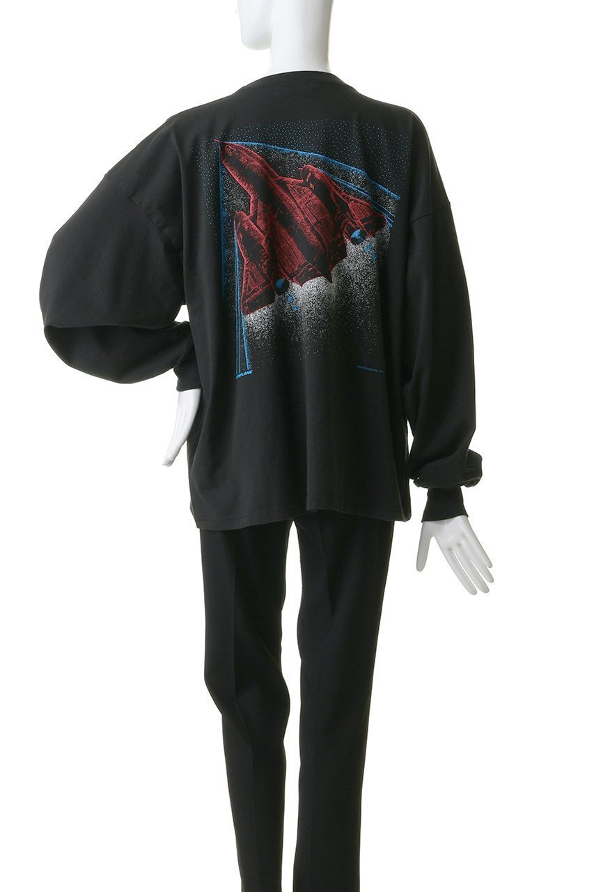 【オブラダ/Oblada】のSPACE ロングTシャツ 人気、トレンドファッション・服の通販 founy(ファニー) 　ファッション　Fashion　レディースファッション　Fashion for Women　トップス・カットソー　Cut & Sew Tops　シャツ・ブラウス・オフィスカジュアル　Elegant Blouses & Button-Ups　ロングTシャツ・Tシャツ　Longline T-Shirts & Tees　カットソー・ベーシックTシャツ　Cut-and-Sewn Tops / Stretch Tees & Basics　グラフィック　Graphic, Graphic Design　スリーブ　Sleeve, Long Sleeve / Short Sleeve　プリント　Print, Printed Pattern　ボトム　Bottoms, Lower Wear　モチーフ　Motif, Design Theme　ロング　Long, Long-Length　新作・新入荷　New Arrivals / New In　other-4|ID: prp329100004922708 ipo3291000000036936738