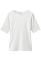 【ジェイドット/j.】のピュアコットンスムース/5分袖T オフホワイト|ID:prp329100004922711