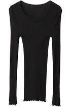 【アロマティック/AROMATIQUE】のロングスリーブ 人気、トレンドファッション・服の通販 founy(ファニー) ファッション Fashion レディースファッション Fashion for Women トップス・カットソー Cut & Sew Tops シャツ・ブラウス・オフィスカジュアル Elegant Blouses & Button-Ups ロングTシャツ・Tシャツ Longline T-Shirts & Tees カットソー・ベーシックTシャツ Cut-and-Sewn Tops / Stretch Tees & Basics シルク Silk, 100% Silk スリーブ Sleeve, Long Sleeve / Short Sleeve フィット Fit, Slim Fit フリル Frill, Ruffle ロング Long, Long-Length エレガント 上品 Elegant 新作・新入荷 New Arrivals / New In thumbnail ブラック|ID: prp329100004922716 ipo3291000000036936793