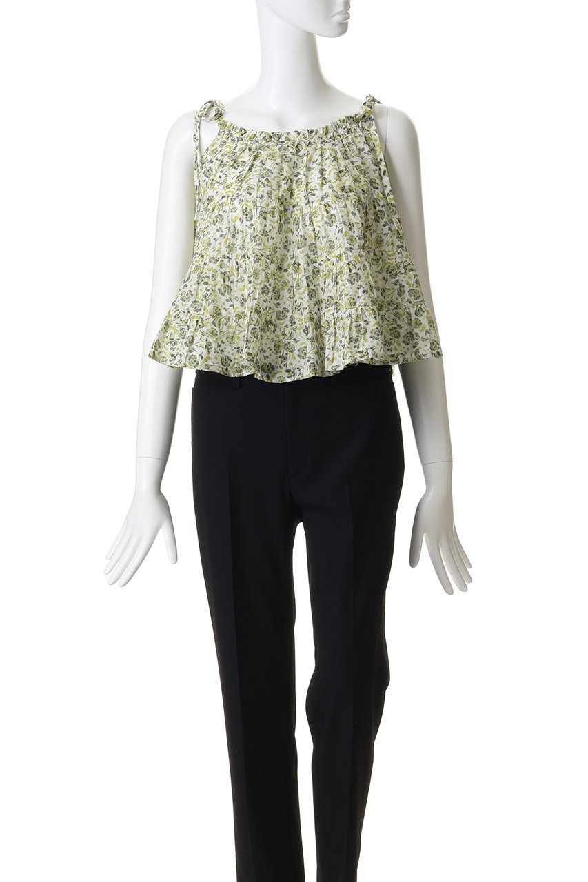 【マーレット/MERLETTE】のSAAZ PRINT フラワープリント ティアードキャミソール 人気、トレンドファッション・服の通販 founy(ファニー) 　ファッション　Fashion　レディースファッション　Fashion for Women　トップス・カットソー　Cut & Sew Tops　キャミソール&ノースリーブ　Camisoles & Sleeveless Tops　シャツ・ブラウス・オフィスカジュアル　Elegant Blouses & Button-Ups　ロングTシャツ・Tシャツ　Longline T-Shirts & Tees　カットソー・ベーシックTシャツ　Cut-and-Sewn Tops / Stretch Tees & Basics　花柄・フラワープリント・モチーフ　Floral Prints & Motifs / Flower Pattern Tops　キャミソール　Camisole, Spaghetti Strap Top　クロップド　Cropped, Short Length　タンク　Tank Top, Sleeveless Top　ティアード　Tiered, Tiered Style　フラワー　Flower, Floral　プリント　Print, Printed Pattern　夏　Summer　新作・新入荷　New Arrivals / New In　春　Spring　S/S・春夏　SS, Spring/Summer, Warm Season　other-2|ID: prp329100004922740 ipo3291000000036937018