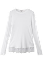 【ブラミンク/BLAMINK】のレースリブロングスリーブ 人気、トレンドファッション・服の通販 founy(ファニー) ファッション Fashion レディースファッション Fashion for Women トップス・カットソー Cut & Sew Tops シャツ・ブラウス・オフィスカジュアル Elegant Blouses & Button-Ups ロングTシャツ・Tシャツ Longline T-Shirts & Tees カットソー・ベーシックTシャツ Cut-and-Sewn Tops / Stretch Tees & Basics おすすめ Recommended / Our Picks インナー Innerwear スリーブ Sleeve, Long Sleeve / Short Sleeve レース Lace, Lace Fabric ロング Long, Long-Length エレガント 上品 Elegant 新作・新入荷 New Arrivals / New In thumbnail ホワイト|ID: prp329100004922746 ipo3291000000036937067