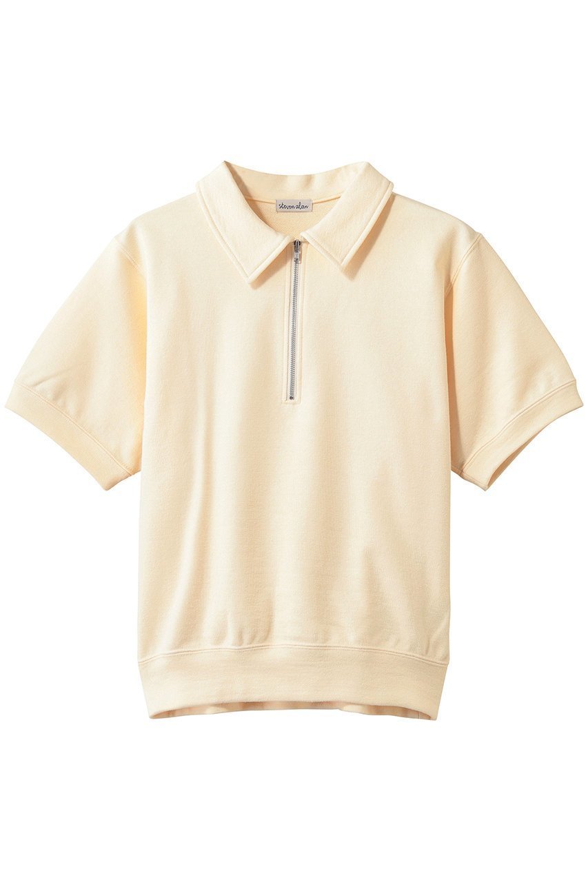 【スティーブンアラン/steven alan】のコットン スウェット ハーフジップ プルオーバー 人気、トレンドファッション・服の通販 founy(ファニー) 　ファッション　Fashion　レディースファッション　Fashion for Women　トップス・カットソー　Cut & Sew Tops　シャツ・ブラウス・オフィスカジュアル　Elegant Blouses & Button-Ups　レディースパーカー・カジュアルフーディー　Casual Hoodies & Sweatshirts　ロングTシャツ・Tシャツ　Longline T-Shirts & Tees　カジュアルプルオーバー・ニットトップス　Pullovers & Knit Tops / Casual Pullovers　スウェット・クルーネックトップス　Sweatshirts & Crewnecks / Relaxed Fit Sweat Tops　カットソー・ベーシックTシャツ　Cut-and-Sewn Tops / Stretch Tees & Basics　おすすめ　Recommended / Our Picks　インナー　Innerwear　コンパクト　Compact, Small Size　ショート　Short, Short Length　ジップ　Zip, Zipper　ジュエリー　Jewelry, Accessories　スウェット / スエット　Sweatshirt, Sweatwear　スリーブ　Sleeve, Long Sleeve / Short Sleeve　ブラウジング　Blouson Silhouette, Cinched Waist　リラックス　Relax, Relaxed Fit　新作・新入荷　New Arrivals / New In　 other-1|ID: prp329100004922756 ipo3291000000036937158