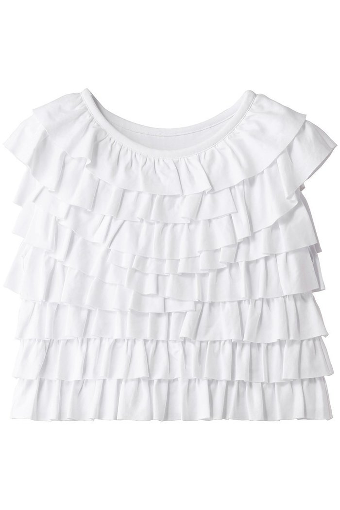 【アルアバイル/allureville】の【Loulou Willoughby】フリルティアードプルオーバー インテリア・キッズ・メンズ・レディースファッション・服の通販 founy(ファニー) https://founy.com/ ファッション Fashion レディースファッション Fashion for Women トップス・カットソー Cut & Sew Tops シャツ・ブラウス・オフィスカジュアル Elegant Blouses & Button-Ups ロングTシャツ・Tシャツ Longline T-Shirts & Tees カジュアルプルオーバー・ニットトップス Pullovers & Knit Tops / Casual Pullovers カットソー・ベーシックTシャツ Cut-and-Sewn Tops / Stretch Tees & Basics ギャザー Gathered, Ruffled スリーブ Sleeve, Long Sleeve / Short Sleeve デニム Denim, Jeans Material バランス Balance, Style Balance パターン Pattern, Design Print フェミニン Feminine, Girly フリル Frill, Ruffle ロング Long, Long-Length 新作・新入荷 New Arrivals / New In |ID: prp329100004922886 ipo3291000000036938292