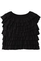 【アルアバイル/allureville】の【Loulou Willoughby】フリルティアードプルオーバー ブラック|ID: prp329100004922886 ipo3291000000036938296