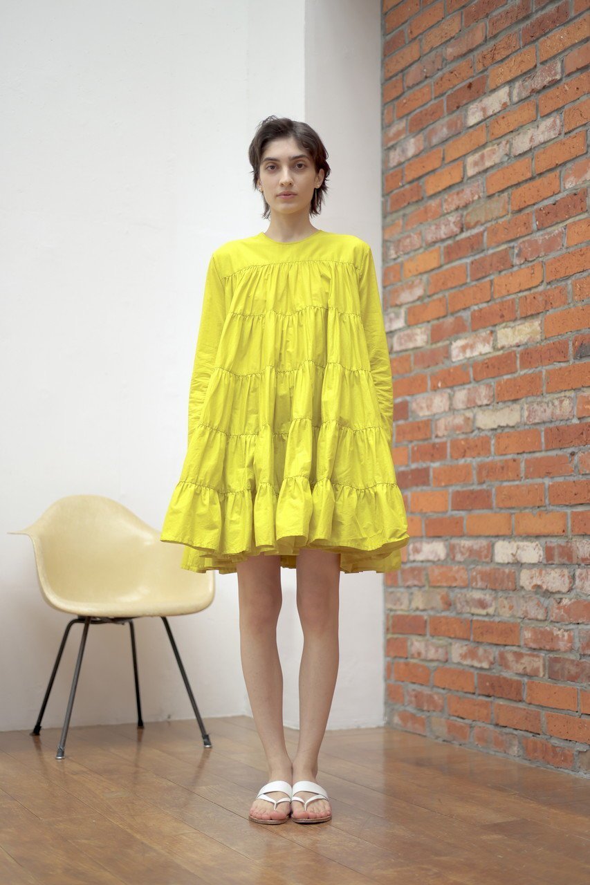 【マーレット/MERLETTE】のSOLIMAN ティアードドレス 人気、トレンドファッション・服の通販 founy(ファニー) 　ファッション　Fashion　レディースファッション　Fashion for Women　ワンピース　Dresses　フォーマル・パーティードレス・結婚式用ドレス　Elegant & Casual Dresses　チュニック　Tunic Tops & Dresses　なめらか　Smooth, Silky Texture　ギャザー　Gathered, Ruffled　スリーブ　Sleeve, Long Sleeve / Short Sleeve　チュニック　Tunic, Long Top　エレガント 上品　Elegant　新作・新入荷　New Arrivals / New In　other-6|ID: prp329100004922894 ipo3291000000036938375