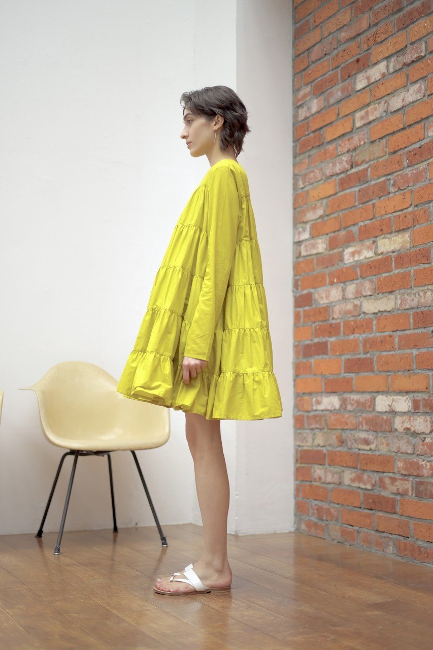 【マーレット/MERLETTE】のSOLIMAN ティアードドレス 人気、トレンドファッション・服の通販 founy(ファニー) 　ファッション　Fashion　レディースファッション　Fashion for Women　ワンピース　Dresses　フォーマル・パーティードレス・結婚式用ドレス　Elegant & Casual Dresses　チュニック　Tunic Tops & Dresses　なめらか　Smooth, Silky Texture　ギャザー　Gathered, Ruffled　スリーブ　Sleeve, Long Sleeve / Short Sleeve　チュニック　Tunic, Long Top　エレガント 上品　Elegant　新作・新入荷　New Arrivals / New In　other-7|ID: prp329100004922894 ipo3291000000036938377