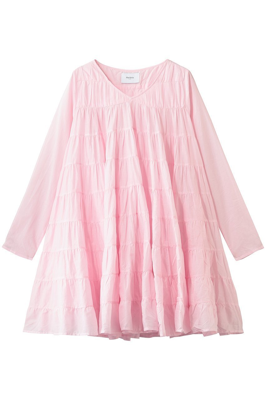 【マーレット/MERLETTE】のSOLIS Vネックティアードドレス インテリア・キッズ・メンズ・レディースファッション・服の通販 founy(ファニー) ファッション Fashion レディースファッション Fashion for Women ワンピース Dresses フォーマル・パーティードレス・結婚式用ドレス Elegant & Casual Dresses チュニック Tunic Tops & Dresses チュニック Tunic, Long Top ドレス Dress, One-Piece リゾート Resort, Vacation Style 夏 Summer 新作・新入荷 New Arrivals / New In ピンク|ID: prp329100004922898 ipo3291000000036938401