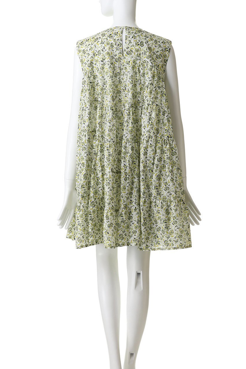 【マーレット/MERLETTE】のLANAI PRINT フラワープリント ノースリーブティアードミニドレス 人気、トレンドファッション・服の通販 founy(ファニー) 　ファッション　Fashion　レディースファッション　Fashion for Women　ワンピース　Dresses　フォーマル・パーティードレス・結婚式用ドレス　Elegant & Casual Dresses　チュニック　Tunic Tops & Dresses　おすすめ　Recommended / Our Picks　コンパクト　Compact, Small Size　チュニック　Tunic, Long Top　ティアード　Tiered, Tiered Style　ドレス　Dress, One-Piece　ノースリーブ　Sleeveless, No-Sleeve　バランス　Balance, Style Balance　フェミニン　Feminine, Girly　フラワー　Flower, Floral　プリント　Print, Printed Pattern　新作・新入荷　New Arrivals / New In　other-4|ID: prp329100004922899 ipo3291000000036938428
