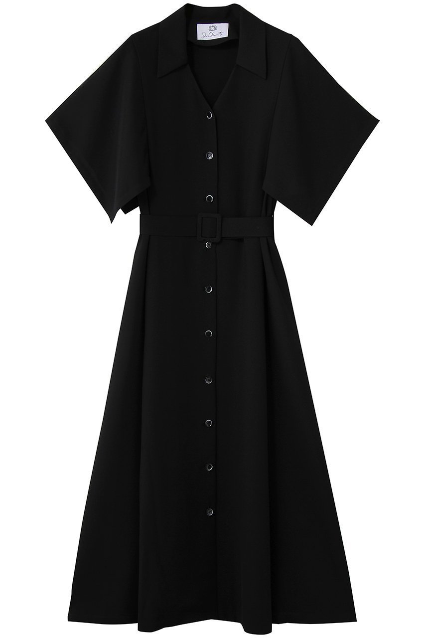 【その他のブランド/Other】のハンカチスリーブ Aラインワンピース インテリア・キッズ・メンズ・レディースファッション・服の通販 founy(ファニー) 　ファッション　Fashion　レディースファッション　Fashion for Women　ワンピース　Dresses　チュニック　Tunic Tops & Dresses　Aラインワンピース・フレアシルエット　A-Line Dresses / Flared Silhouette Dresses　ウォッシャブル　Machine Washable　キュプラ　Cupro, Eco Fabric　スリーブ　Sleeve, Long Sleeve / Short Sleeve　チュニック　Tunic, Long Top　ハンカチ　Handkerchief, Hanky　ベスト　Vest, Waistcoat　ロング　Long, Long-Length　エレガント 上品　Elegant　新作・新入荷　New Arrivals / New In　ブラック|ID: prp329100004922908 ipo3291000000036938514