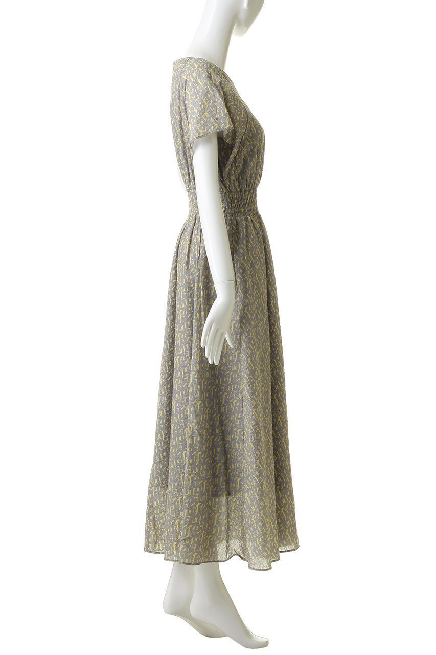 【エリオポール/heliopole】のプリントシアーサッカードレス 人気、トレンドファッション・服の通販 founy(ファニー) 　ファッション　Fashion　レディースファッション　Fashion for Women　ワンピース　Dresses　フォーマル・パーティードレス・結婚式用ドレス　Elegant & Casual Dresses　チュニック　Tunic Tops & Dresses　イエロー　Yellow　サッカー　Seersucker, Summer Fabric　サマー　Summer, Summer Style　シャーリング　Shirring, Ruched　チュニック　Tunic, Long Top　プリント　Print, Printed Pattern　ボタニカル　Botanical, Floral Pattern　モダン　Modern, Contemporary　リーフ　Leaf, Botanical Leaf　ロング　Long, Long-Length　人気　Popular, Best Seller　夏　Summer　新作・新入荷　New Arrivals / New In　春　Spring　S/S・春夏　SS, Spring/Summer, Warm Season　other-3|ID: prp329100004922928 ipo3291000000036938689