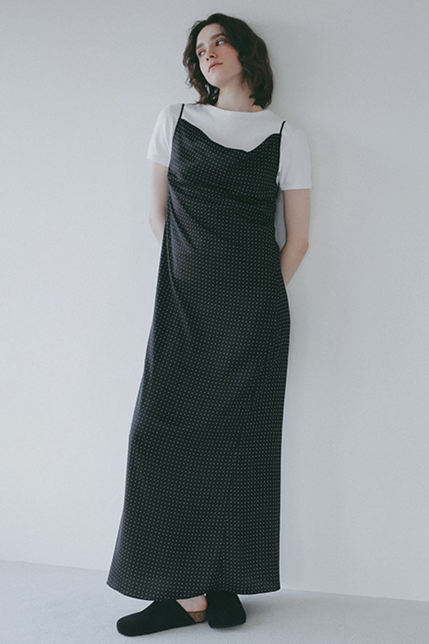 【エトレトウキョウ/ETRE TOKYO】の【4/16 19:00販売開始】オリジナルドットキャミワンピース 人気、トレンドファッション・服の通販 founy(ファニー) 　ファッション　Fashion　レディースファッション　Fashion for Women　ワンピース　Dresses　キャミソールワンピース　Camisole Dresses　チュニック　Tunic Tops & Dresses　キャミワンピース　Cami Dress, Slip Dress　タンク　Tank Top, Sleeveless Top　チュニック　Tunic, Long Top　ドット　Polka Dot, Dot Pattern　バランス　Balance, Style Balance　フィット　Fit, Slim Fit　ロング　Long, Long-Length　おすすめ　Recommended / Our Picks　新作・新入荷　New Arrivals / New In　other-2|ID: prp329100004922941 ipo3291000000036938793