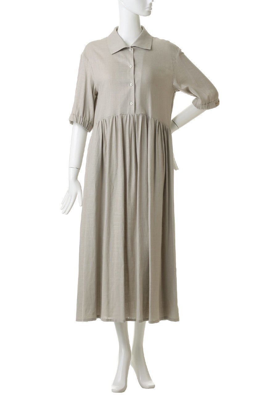 【ヘルノ/HERNO】のレーヨンリネンシャツワンピース 人気、トレンドファッション・服の通販 founy(ファニー) 　ファッション　Fashion　レディースファッション　Fashion for Women　ワンピース　Dresses　シャツワンピース / 1枚で着映えコーデ　Shirt Dresses　チュニック　Tunic Tops & Dresses　チュニック　Tunic, Long Top　ドレープ　Drape, Draping Fabric　リネン　Linen, Linen Fabric　ロング　Long, Long-Length　エレガント 上品　Elegant　半袖　Short Sleeve, Half Sleeve　夏　Summer　新作・新入荷　New Arrivals / New In　other-2|ID: prp329100004922943 ipo3291000000036938812