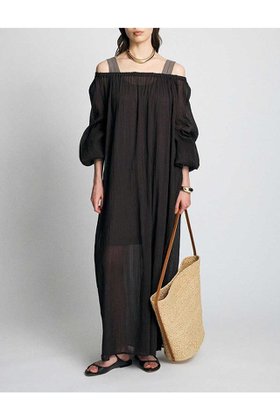 【ブリル/BRILL】の【raspail】BRILL別注カラースモックドレス 大人の最旬トレンドファッション＆コーディネート founy(ファウニー) ファッション Fashion レディースファッション Fashion for Women ワンピース Dresses フォーマル・パーティードレス・結婚式用ドレス Elegant & Casual Dresses チュニック Tunic Tops & Dresses スモック Smock, Smock Dress チュニック Tunic, Long Top ドレス Dress, One-Piece リラックス Relax, Relaxed Fit ロング Long, Long-Length エレガント 上品 Elegant 別注 Limited Edition, Custom Order |ID:prp329100004922947