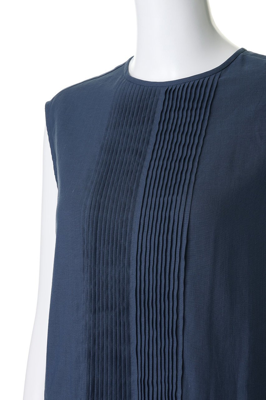 【デパリエ/DEPAREILLE】のラミーコットンピンタックスリーブレスドレス 人気、トレンドファッション・服の通販 founy(ファニー) 　ファッション　Fashion　レディースファッション　Fashion for Women　ワンピース　Dresses　フォーマル・パーティードレス・結婚式用ドレス　Elegant & Casual Dresses　チュニック　Tunic Tops & Dresses　エアリー　Airy Texture　シンプル　Simple, Minimal　チュニック　Tunic, Long Top　パーティ　Party, Party Style　フレア　Flare, Flared　ロング　Long, Long-Length　エレガント 上品　Elegant　再入荷　Restock / Back in Stock　other-5|ID: prp329100004922951 ipo3291000000036938900