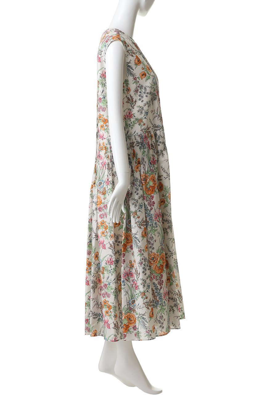 【デパリエ/DEPAREILLE】のリネンコットンフラワープリントドレス 人気、トレンドファッション・服の通販 founy(ファニー) 　ファッション　Fashion　レディースファッション　Fashion for Women　ワンピース　Dresses　フォーマル・パーティードレス・結婚式用ドレス　Elegant & Casual Dresses　チュニック　Tunic Tops & Dresses　サンダル　Sandals, Summer Shoes　チュニック　Tunic, Long Top　パーティ　Party, Party Style　フェミニン　Feminine, Girly　フラワー　Flower, Floral　プリント　Print, Printed Pattern　リゾート　Resort, Vacation Style　リネン　Linen, Linen Fabric　ロング　Long, Long-Length　新作・新入荷　New Arrivals / New In　other-3|ID: prp329100004922954 ipo3291000000036938912