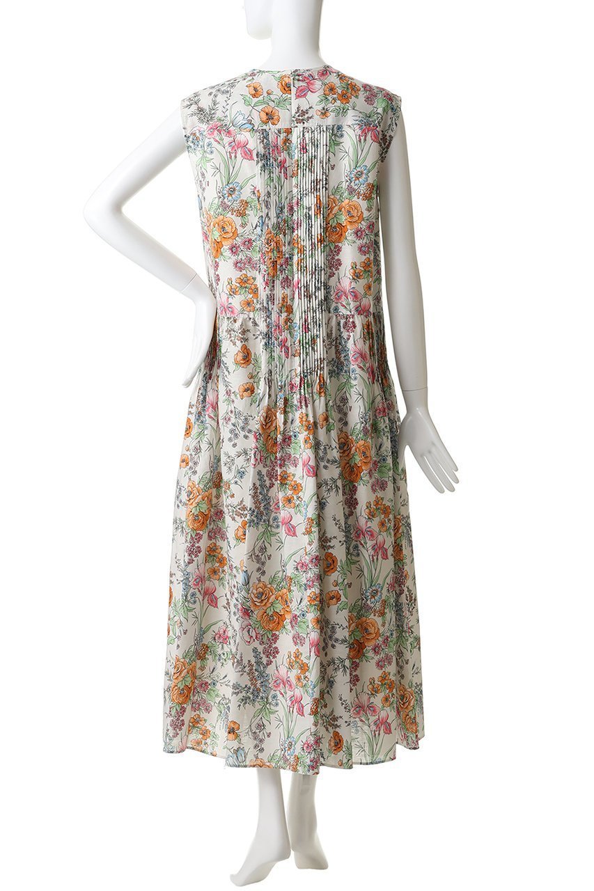 【デパリエ/DEPAREILLE】のリネンコットンフラワープリントドレス 人気、トレンドファッション・服の通販 founy(ファニー) 　ファッション　Fashion　レディースファッション　Fashion for Women　ワンピース　Dresses　フォーマル・パーティードレス・結婚式用ドレス　Elegant & Casual Dresses　チュニック　Tunic Tops & Dresses　サンダル　Sandals, Summer Shoes　チュニック　Tunic, Long Top　パーティ　Party, Party Style　フェミニン　Feminine, Girly　フラワー　Flower, Floral　プリント　Print, Printed Pattern　リゾート　Resort, Vacation Style　リネン　Linen, Linen Fabric　ロング　Long, Long-Length　新作・新入荷　New Arrivals / New In　other-4|ID: prp329100004922954 ipo3291000000036938916