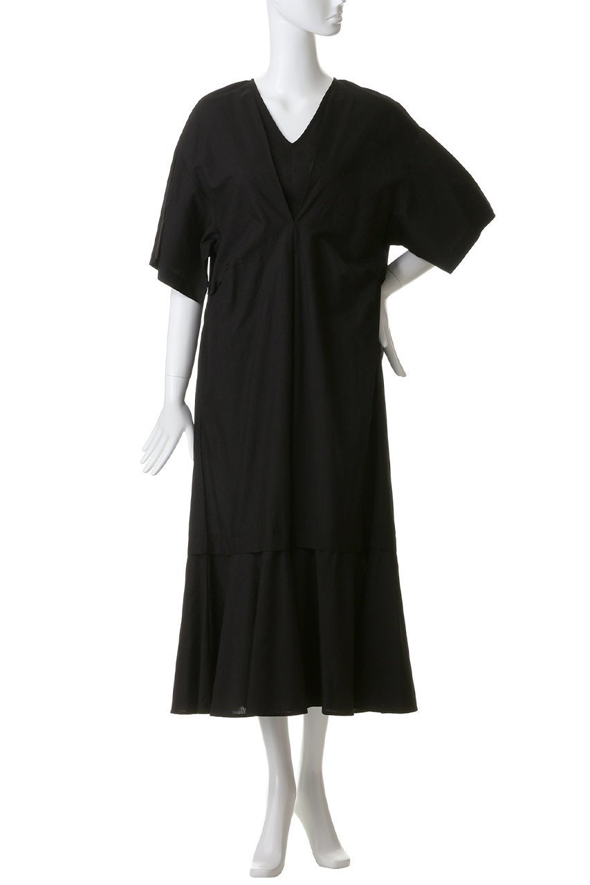 【エリオポール/heliopole】の【normment】ストライプステッチVネックドレス 人気、トレンドファッション・服の通販 founy(ファニー) 　ファッション　Fashion　レディースファッション　Fashion for Women　ワンピース　Dresses　フォーマル・パーティードレス・結婚式用ドレス　Elegant & Casual Dresses　チュニック　Tunic Tops & Dresses　なめらか　Smooth, Silky Texture　ストライプ　Stripe, Striped Pattern　チュニック　Tunic, Long Top　ドレス　Dress, One-Piece　リラックス　Relax, Relaxed Fit　ロング　Long, Long-Length　新作・新入荷　New Arrivals / New In　other-2|ID: prp329100004922955 ipo3291000000036938926