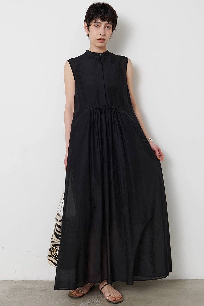 【ウィムガゼット/Whim Gazette】のシルクコットンギャザーワンピース 人気、トレンドファッション・服の通販 founy(ファニー) 　ファッション　Fashion　レディースファッション　Fashion for Women　ワンピース　Dresses　チュニック　Tunic Tops & Dresses　ギャザー　Gathered, Ruffled　シルク　Silk, 100% Silk　チュニック　Tunic, Long Top　ノースリーブ　Sleeveless, No-Sleeve　ロング　Long, Long-Length　新作・新入荷　New Arrivals / New In　 other-1|ID: prp329100004922963 ipo3291000000036938983