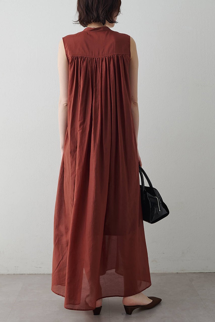 【ウィムガゼット/Whim Gazette】のシルクコットンギャザーワンピース 人気、トレンドファッション・服の通販 founy(ファニー) 　ファッション　Fashion　レディースファッション　Fashion for Women　ワンピース　Dresses　チュニック　Tunic Tops & Dresses　ギャザー　Gathered, Ruffled　シルク　Silk, 100% Silk　チュニック　Tunic, Long Top　ノースリーブ　Sleeveless, No-Sleeve　ロング　Long, Long-Length　新作・新入荷　New Arrivals / New In　other-3|ID: prp329100004922963 ipo3291000000036938990