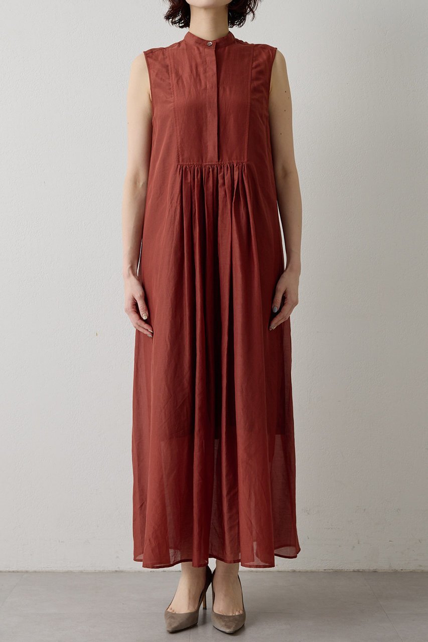 【ウィムガゼット/Whim Gazette】のシルクコットンギャザーワンピース 人気、トレンドファッション・服の通販 founy(ファニー) 　ファッション　Fashion　レディースファッション　Fashion for Women　ワンピース　Dresses　チュニック　Tunic Tops & Dresses　ギャザー　Gathered, Ruffled　シルク　Silk, 100% Silk　チュニック　Tunic, Long Top　ノースリーブ　Sleeveless, No-Sleeve　ロング　Long, Long-Length　新作・新入荷　New Arrivals / New In　other-7|ID: prp329100004922963 ipo3291000000036939000