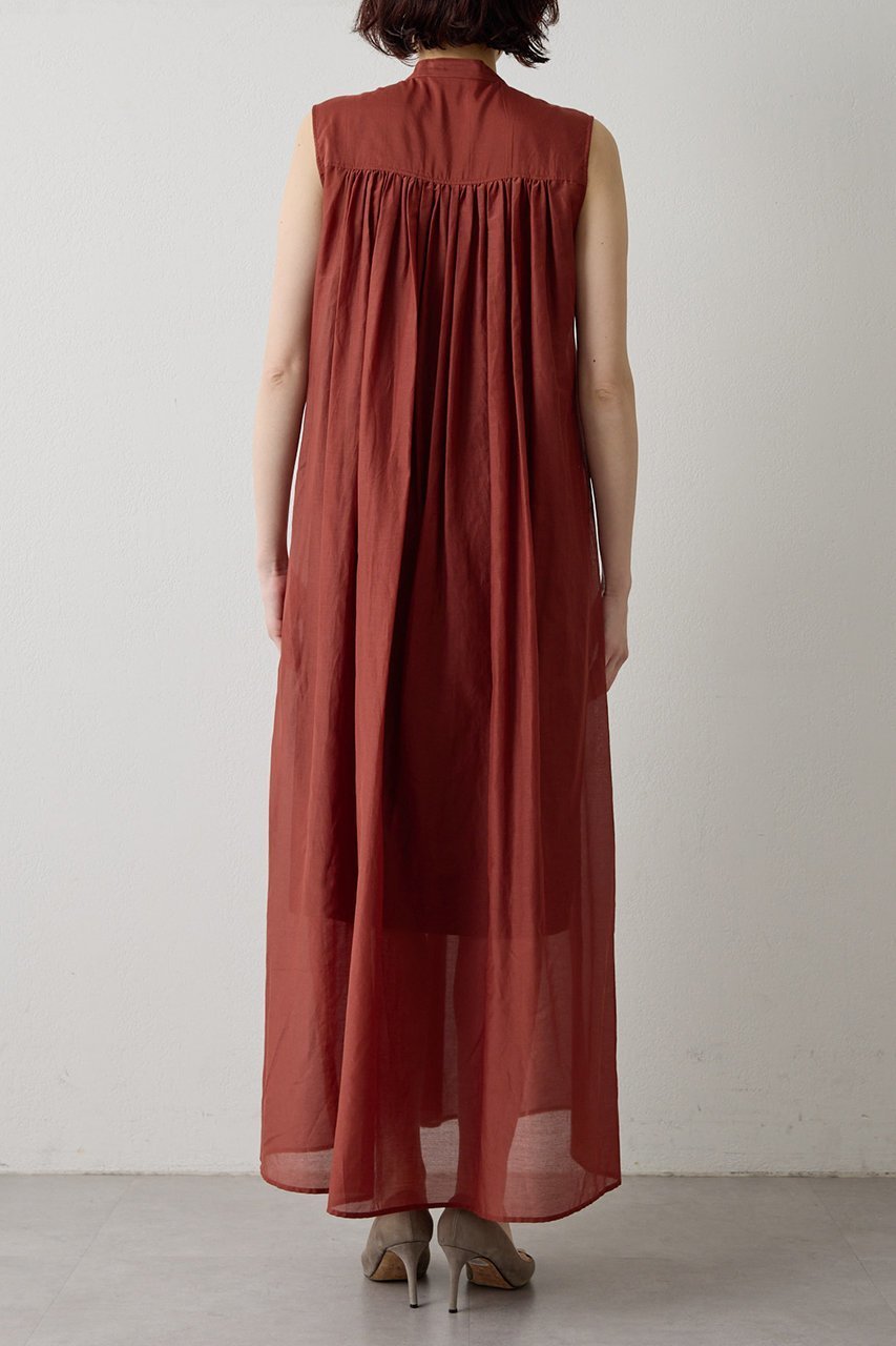 【ウィムガゼット/Whim Gazette】のシルクコットンギャザーワンピース 人気、トレンドファッション・服の通販 founy(ファニー) 　ファッション　Fashion　レディースファッション　Fashion for Women　ワンピース　Dresses　チュニック　Tunic Tops & Dresses　ギャザー　Gathered, Ruffled　シルク　Silk, 100% Silk　チュニック　Tunic, Long Top　ノースリーブ　Sleeveless, No-Sleeve　ロング　Long, Long-Length　新作・新入荷　New Arrivals / New In　other-8|ID: prp329100004922963 ipo3291000000036939002