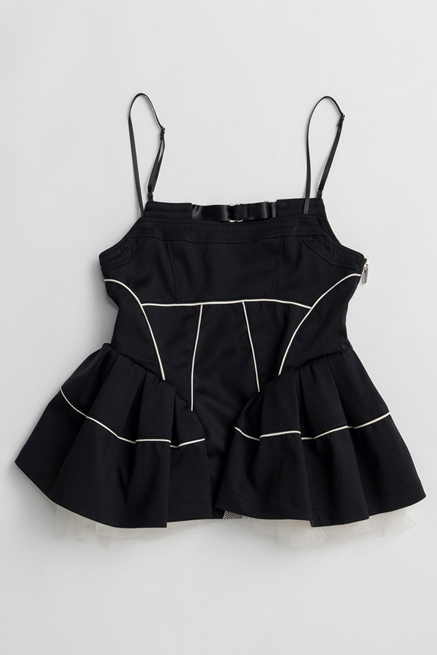 【メゾンスペシャル/MAISON SPECIAL】のPiping Peplum Tunic/パイピングペプラムチュニック インテリア・キッズ・メンズ・レディースファッション・服の通販 founy(ファニー) 　ファッション　Fashion　レディースファッション　Fashion for Women　ワンピース　Dresses　チュニック　Tunic Tops & Dresses　なめらか　Smooth, Silky Texture　スポーティ　Sporty, Casual Athletic　スーツ　Suit, Formalwear　チュニック　Tunic, Long Top　バランス　Balance, Style Balance　パイピング　Piping, Trim Design　フォルム　Silhouette, Form　ペプラム　Peplum, Flared Hem　新作・新入荷　New Arrivals / New In　BLK(ブラック)|ID: prp329100004922967 ipo3291000000036939006