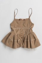 【メゾンスペシャル/MAISON SPECIAL】のPiping Peplum Tunic/パイピングペプラムチュニック BGE(ベージュ)|ID: prp329100004922967 ipo3291000000036939009