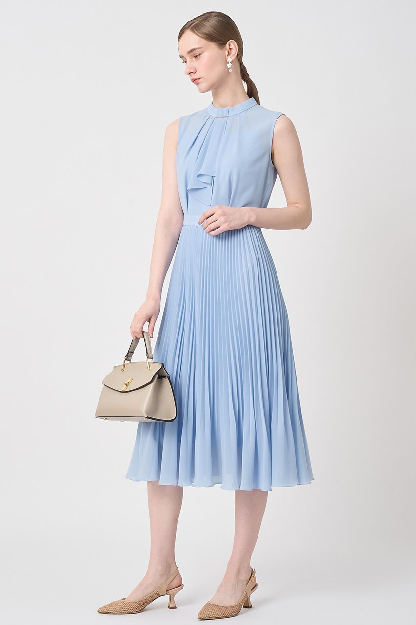 【アナイ/ANAYI】のシアードビープリーツノースリ ワンピース 人気、トレンドファッション・服の通販 founy(ファニー) 　ファッション　Fashion　レディースファッション　Fashion for Women　ワンピース　Dresses　チュニック　Tunic Tops & Dresses　シアー　Sheer, See-Through　スカーフ　Scarf, Neckwear　チュニック　Tunic, Long Top　プリーツ　Pleats, Pleated　メタル　Metal, Metal Parts　ロング　Long, Long-Length　エレガント 上品　Elegant　夏　Summer　新作・新入荷　New Arrivals / New In　春　Spring　秋　Autumn　羽織　Haori, Light Jacket　other-6|ID: prp329100004922971 ipo3291000000036939049