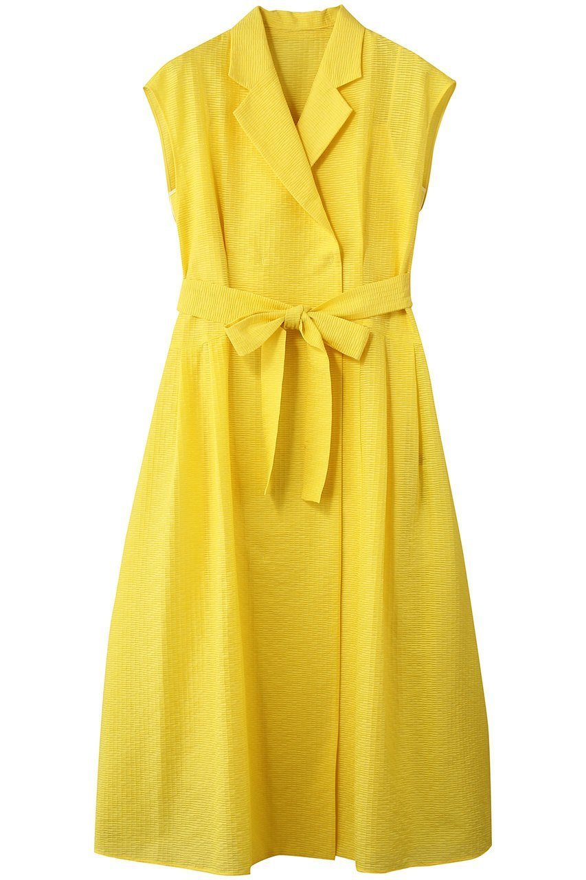 【アルアバイル/allureville】の【Loulou Willoughby】シアージャガードテーラーOP A インテリア・キッズ・メンズ・レディースファッション・服の通販 founy(ファニー) 　ファッション　Fashion　レディースファッション　Fashion for Women　ワンピース　Dresses　チュニック　Tunic Tops & Dresses　インナー　Innerwear　キャミソール　Camisole, Spaghetti Strap Top　チュニック　Tunic, Long Top　フィット　Fit, Slim Fit　フレア　Flare, Flared　リボン　Ribbon, Bow　新作・新入荷　New Arrivals / New In　イエロー|ID: prp329100004922974 ipo3291000000036939063